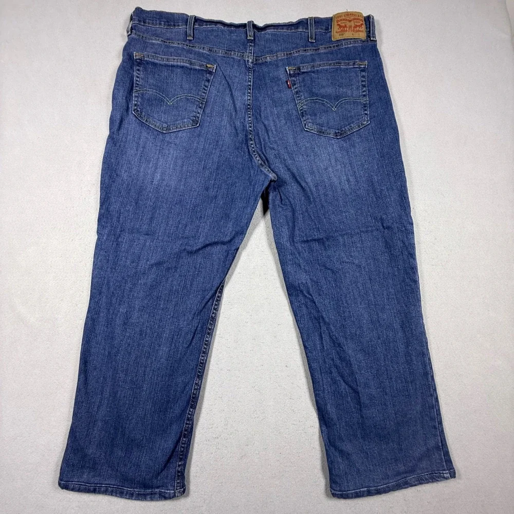 Levis 559 Relaxed Straight Jeans Mens 46x30 Medium Wash Blue Denim